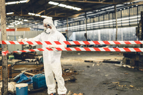 Professional Hoarding Cleanup technician working in Homer, MI